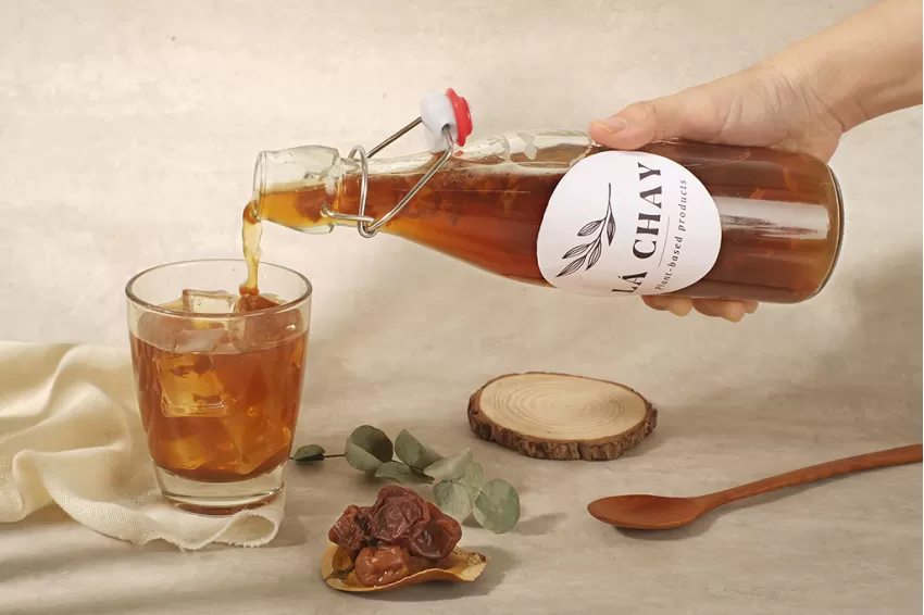 Kombucha Mơ Ngâm - Thức Uống Lên Men Tốt Cho Tiêu Hóa, Vị Chua Thơm, Bổ Sung Dinh Dưỡng, Quà Tặng Sức Khỏe