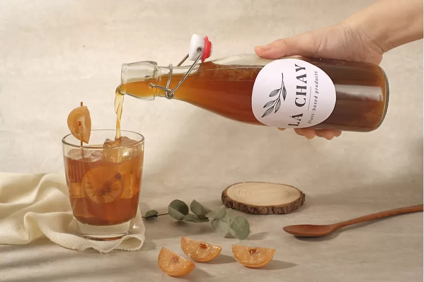 Kombucha Chanh Muối - Thức Uống Lên Men Thuần Tự Nhiên, Hương Vị Chua Nhẹ Mặn, Tốt Cho Tiêu Hóa, Quà Tặng Gia Đình