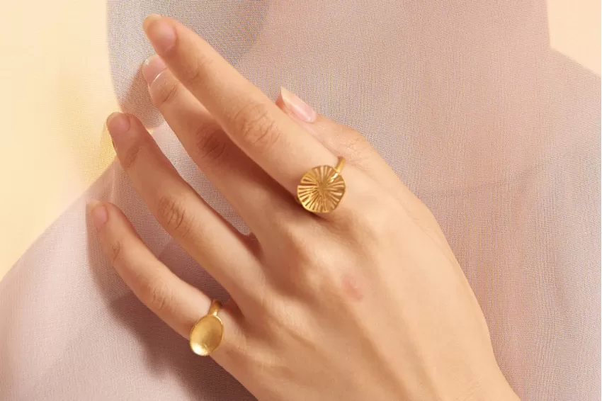 “THƠ” Gold Plated Ring