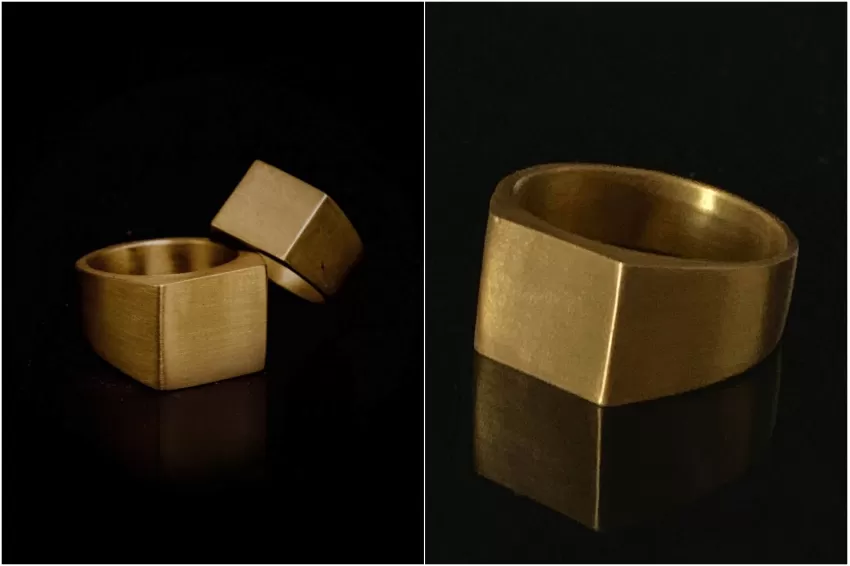 Archive Ring Gold Plated Ring