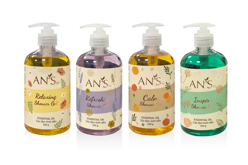 2 Shower Gels Gift Set, Big Size, Cleanses Skin, Moisturizes, Natural Essential Oils, Pleasant Fragrance