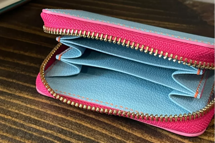 Zippymin Leather Wallet, 3 Small Compartments, Compact And Versatile, Premium Leather Material, Various Colors, A Lovely Gift For Ladies