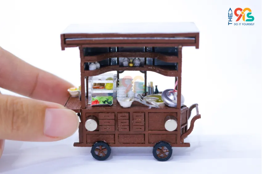 Tiny Chinese Noodle Cart Magnet, Nostalgic Vibes, Vietnamese Street Food Decor, Miniature Noodle Cart Magnet, Perfect Gift, Vietnamese Gift