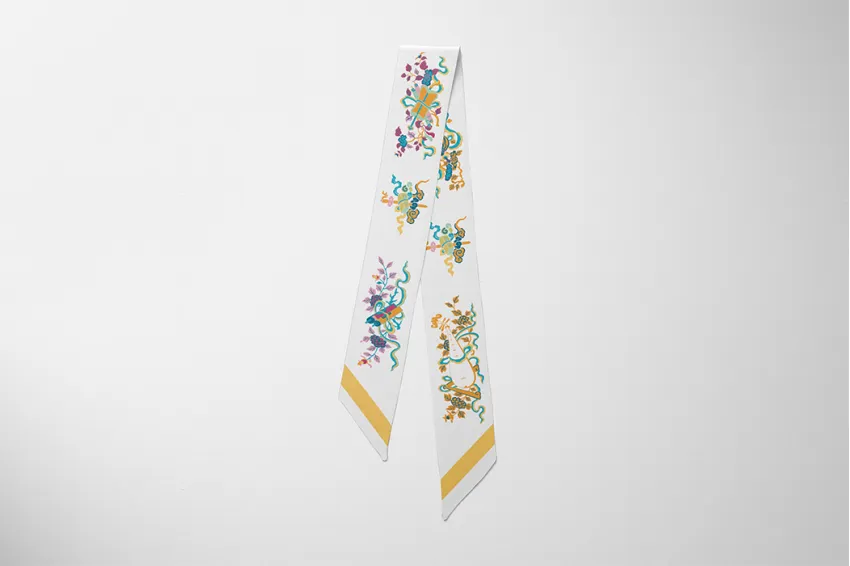 SAGE, Twilly Silk Scarf - MsKEN