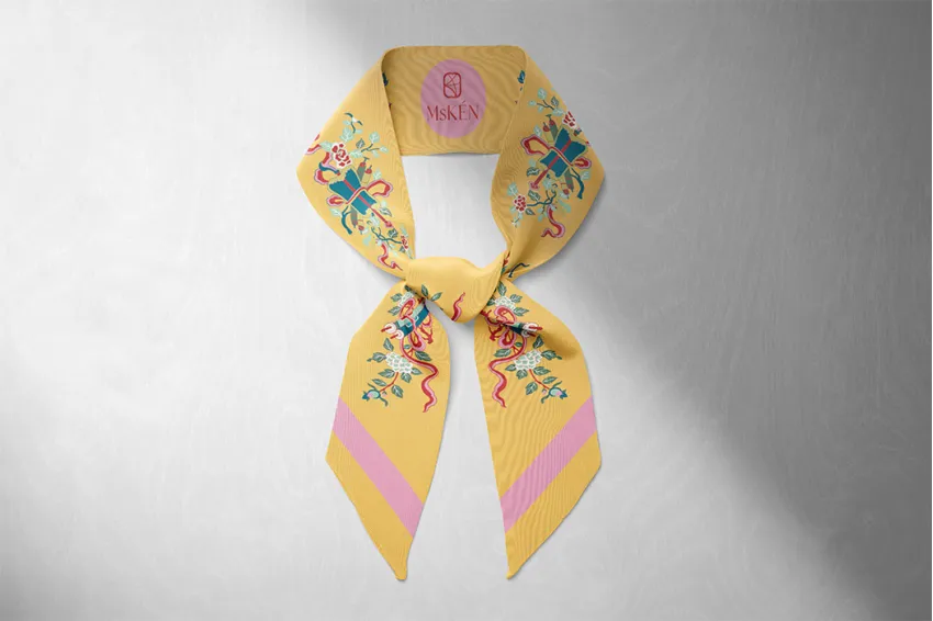 SAGE, Twilly Silk Scarf - MsKEN