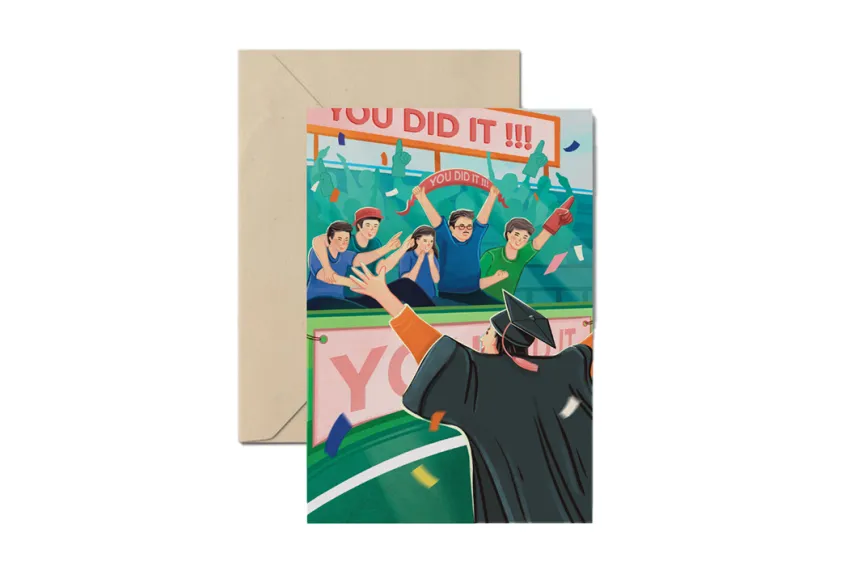 You Did It Postcard, Graduation Collection, Lovely Design Cards, Stationery, Gift For Graduations, Gift Ideas