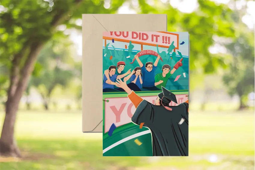 You Did It Postcard, Graduation Collection, Lovely Design Cards, Stationery, Gift For Graduations, Gift Ideas