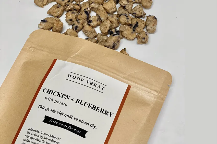 Dried Chicken With Blueberry, Treat For Dog & Cat, Chicken Jerky, Pet Chicken Jerky, Dog And Cat Treat