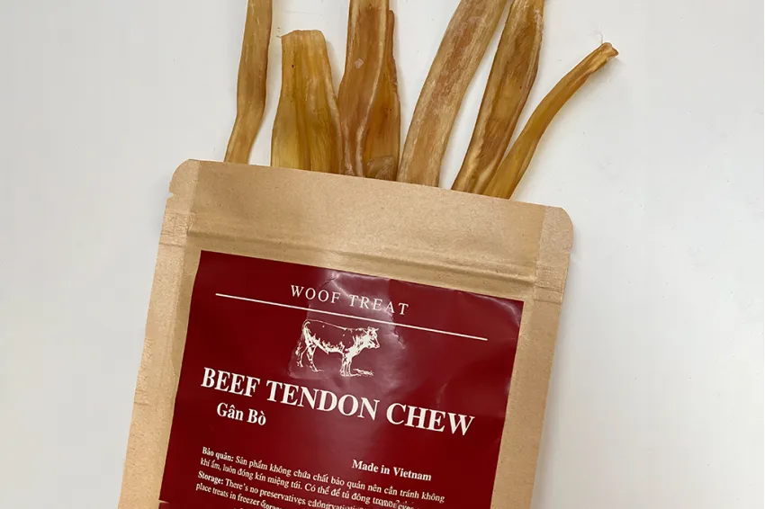 Dried Beef Tendon, Treat For Dog & Cat, Dried Cat Snack, Dried Pet Food, Teeth-Cleaning Snack For Dogs