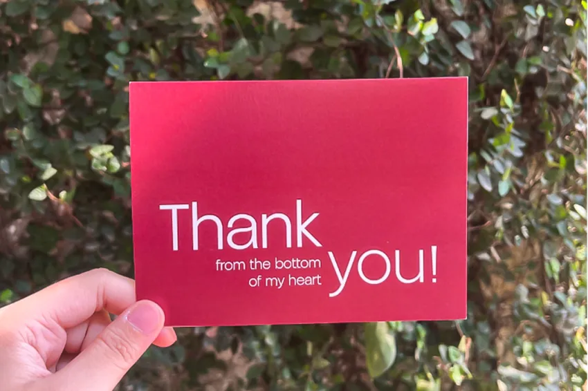 Red Toned Postcard, Thank You Collection, Postcards, Lovely Design Cards, Stationery, Gratitude Cards, Adorable Gifts