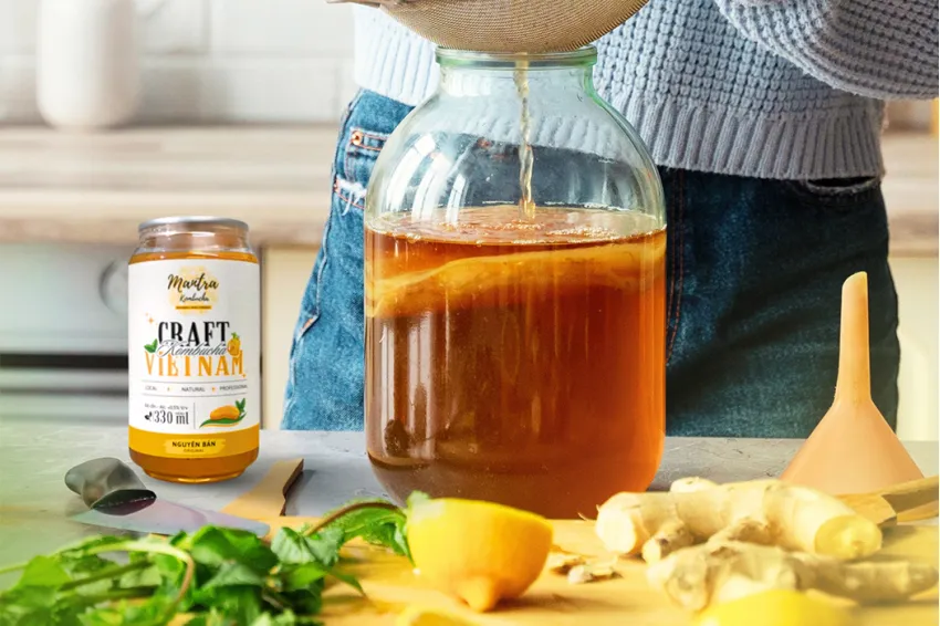 Mantra Craft Kombucha Original Flavored, Kombucha, Fermented Tea, Healthy Drinks, Natural Ingredients, Drinks Good For The Digestive System, Health Gifts