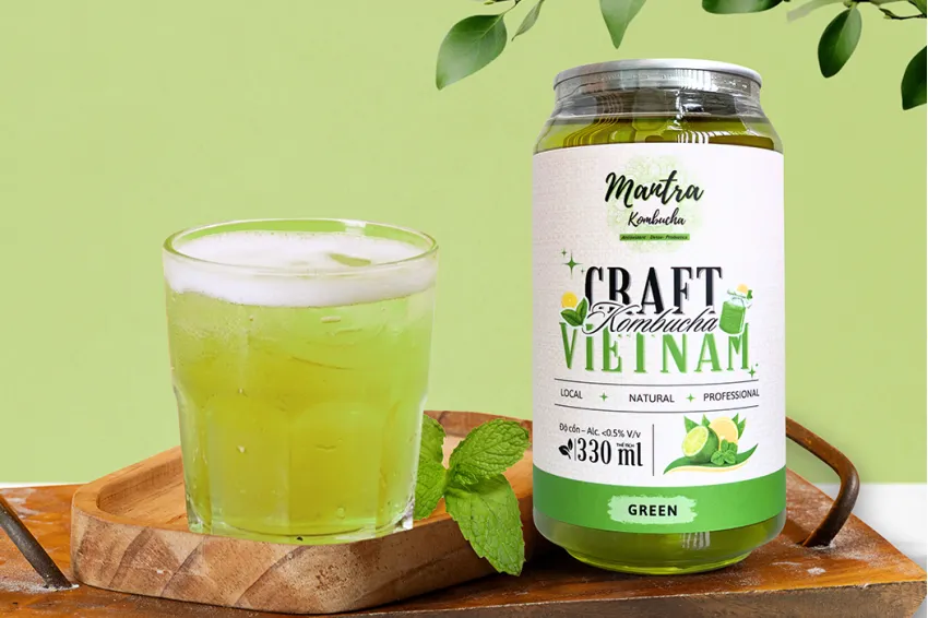 Mantra Craft Kombucha Green Flavor, Minty Kombucha, Fermented Tea, Healthy Drinks, Natural Ingredients, Drinks Good For The Digestive System, Health Gifts