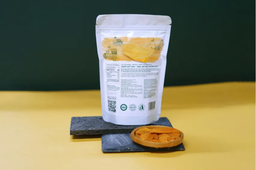 Vacuum-dried Cat Chu Mango (Original Flavor), Dried Mango, Dried Fruit, Healthy Snack, No Preservatives, Culinary Gift