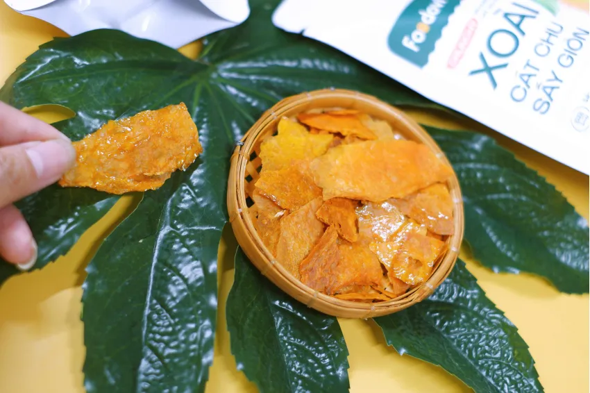 Vacuum-dried Cat Chu Mango (Original Flavor), Dried Mango, Dried Fruit, Healthy Snack, No Preservatives, Culinary Gift