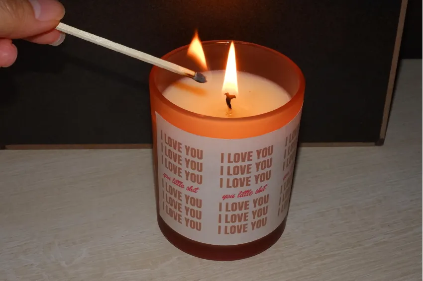 "I Love You, You Little Shit" Scented Candle Gift, A Unique Scented Candle For Extraordinary Relationships, Unique Gifts, Couples Gift