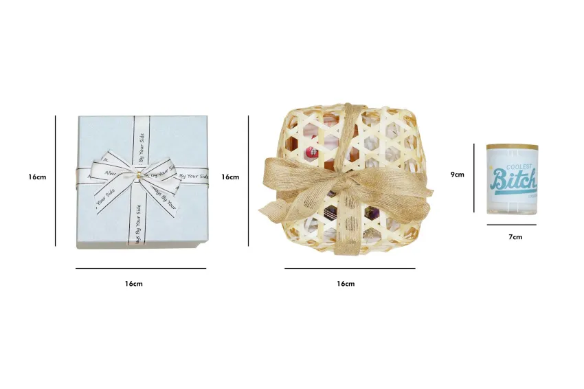 Set Quà Tặng Nến Thơm Thú Vị,  Ấn Tượng Mạnh Mẽ Với Lời Nhắn Độc Đáo, Hũ Thủy Tinh, Kèm Hoa Sáp Và Hộp Diêm, Quà Tặng Độc Đáo, Quà Tặng Cá Nhân Hóa