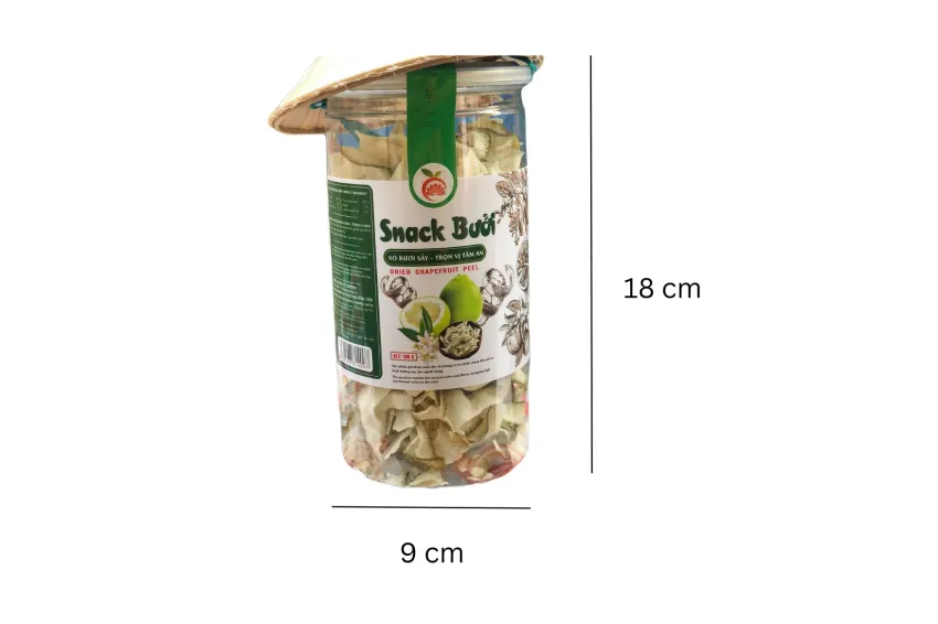 Original Pomelo Snack, 100% Fresh Pomelo Peel, A Compellingly Mild Sour Taste, 120g Jar, Dried Pomelo Peel, Preservative Free, Healthy Gifts