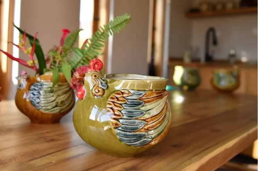 Home & Living :: Home Decoration :: Yellow & Green Ceramic Chicken ...