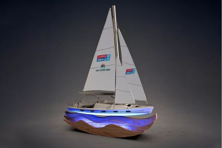 Mô hình tàu thuyền, mô hình thủ công, quà tặng độc đáo, quà tặng đối tác, mini yacht, handmade figures, unique gifts, corporate gifts