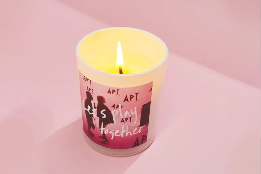 "APT" Scented Candle Gift, Inspired By APT MV (Rosé & Bruno Mars), Scented Candle For Music & Party Lovers,  Limited Edition, Handmade, Gifts For K-Pop Fans