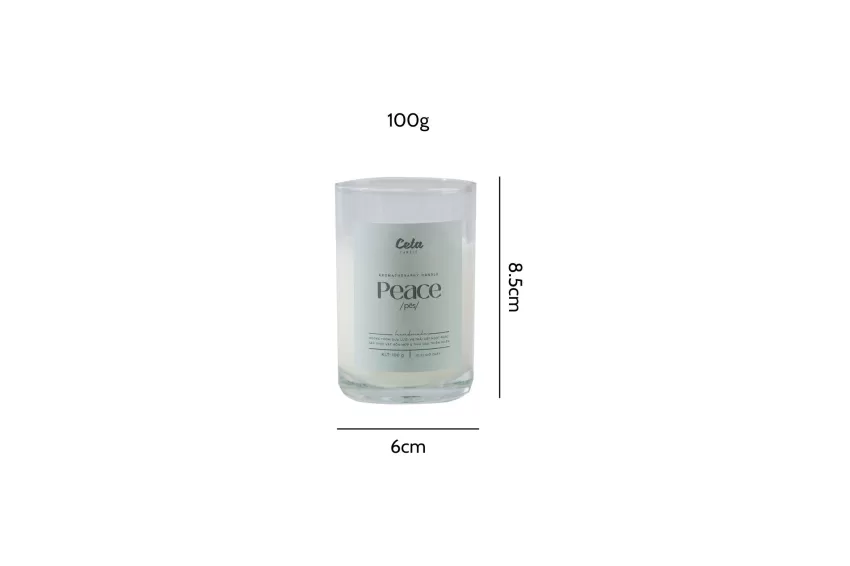 Peace Scented Candle With Cotton Wick