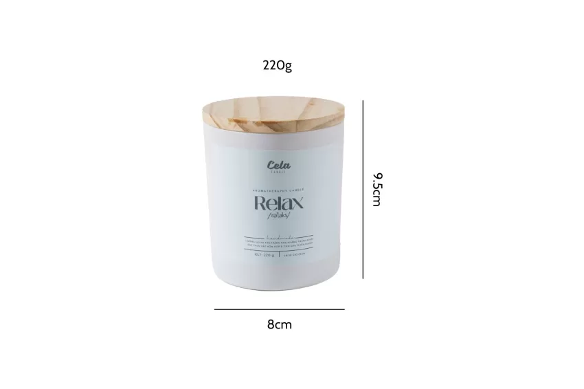 Relax Scented Candle With Cotton Wick