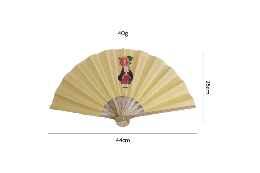 Peony Dó Paper Fan