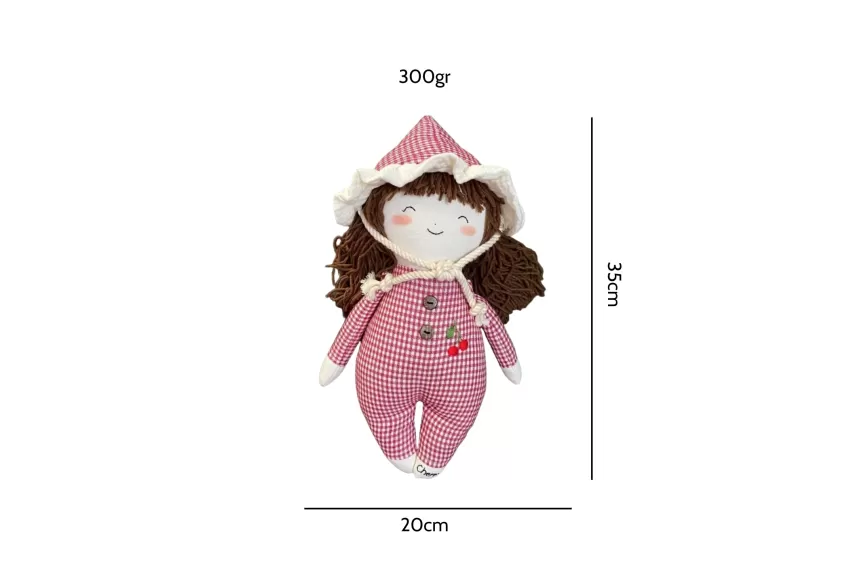 Chubby Cherry Fabric Doll