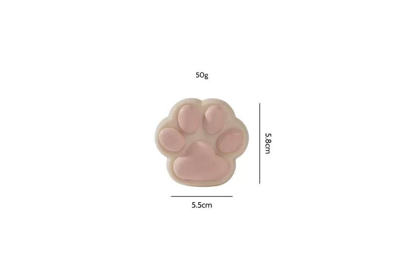 Paw Shaped Handmade Soap, Cute Design, Refreshing Peppermint Essential Oil, Moisturizes the Skin, Calms the Mind, Organic Soap