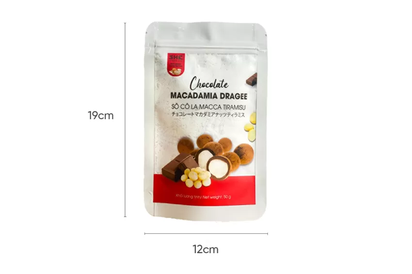 Socola Macca Tiramisu, Socola Bọc Hạt, Nguyên Liệu Tự Nhiên, Hương Vị Thơm Ngon, Ăn Vặt Lành Mạnh, Socola Việt Nam