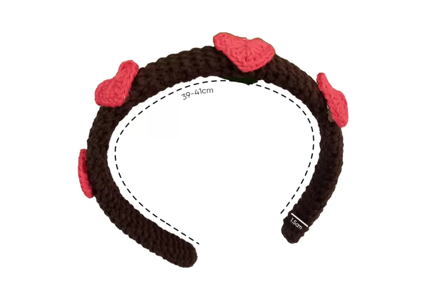 Heart And Flower Crochet Headband,  Diverse Styles, Sweet And Cute Design, A Gift For Feminine Girls