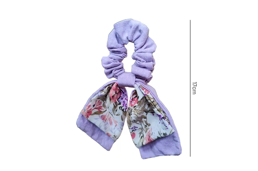 Lovely Bow Scrunchies, Large Bow Design, Charming Accent For Outfits, A Gift For Sweet And Feminine Girls