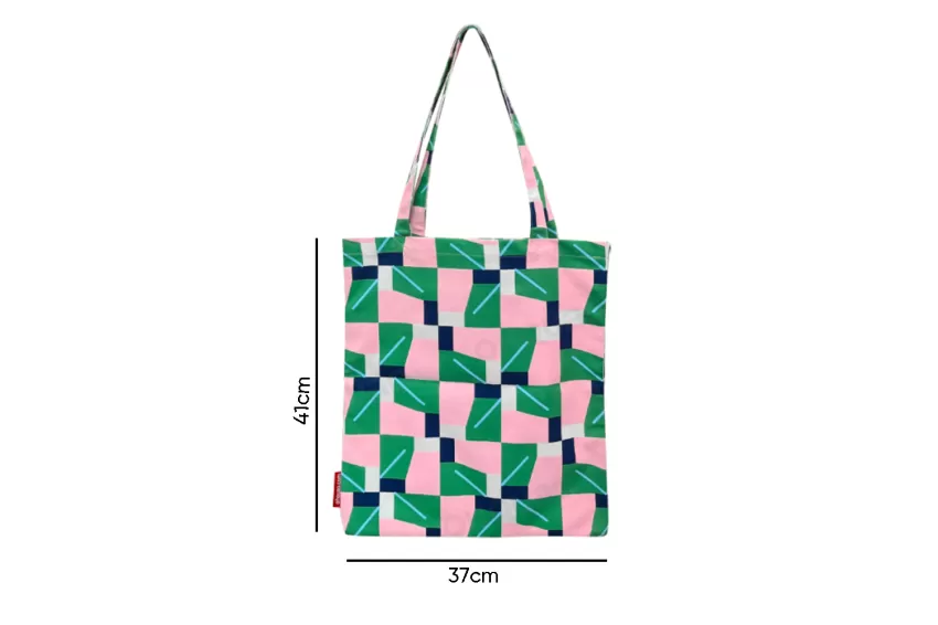 Graphic Tote Bag, Geometric Style Tote Bag, Fashionable Carryall, Stylish Design, Durable Chic, Practical Gift, Casual, Gift for Trendsetters