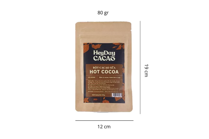Bột Cacao Sữa Túi 80g