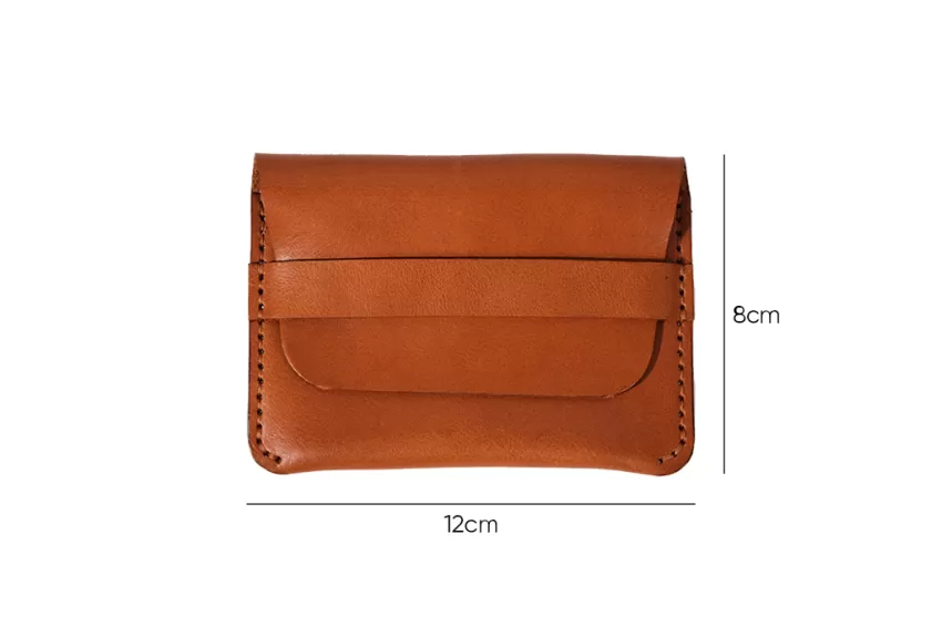 Mini Leather Wallet, Genuine Cowhide Material, Simple Design, Casual Style, Exquisite Craftsmanship, Compact Size