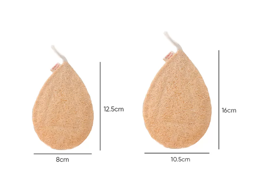 Miếng Rửa Chén Xơ Mướp Dạng Giọt Nước, Làm Sạch Nhẹ Nhàng và Hiệu Quả, Không Gây Trầy Xước Đồ Dùng Bếp, Thân Thiện Môi Trường