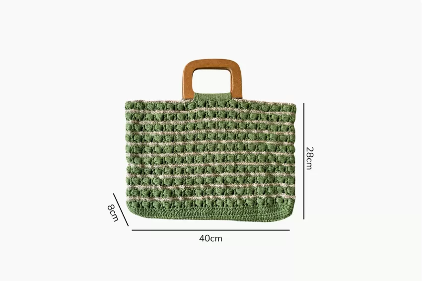 Coco Cosmo Forest Tote, Green Color, Trendy Deep Green Color, Elegant Color Combination, Easy To Match With Outfits