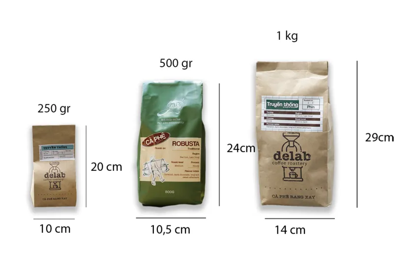 Cà Phê Robusta Bảo Lộc Nguyên Hạt/Xay Sẵn, Cà Phê Việt Nam, Cà Phê Rang Xay, Cà Phê Đặc Sản, Robusta, Quà Tặng Cho Người Thích Cà Phê