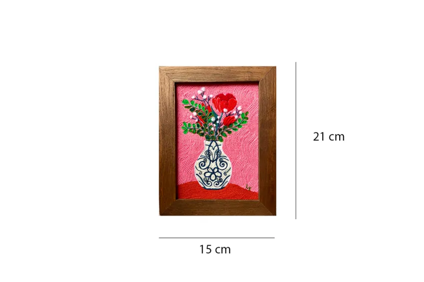 "Rose" Wool Art Paintings, Wool Paintings, Handmade Gifts, Art Paintings, Hanging Paintings, Interior Decoration, Still Life Style Paintings, Unique Gifts