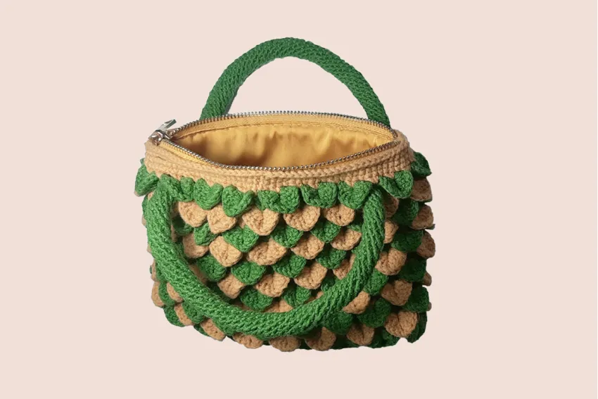 Unique Handmade Fish Scale Crochet Bag, Eco-Friendly & Stylish Bag, Handmade With Love, Handmade Accessories, Gifts For Her, Gifts For Mom