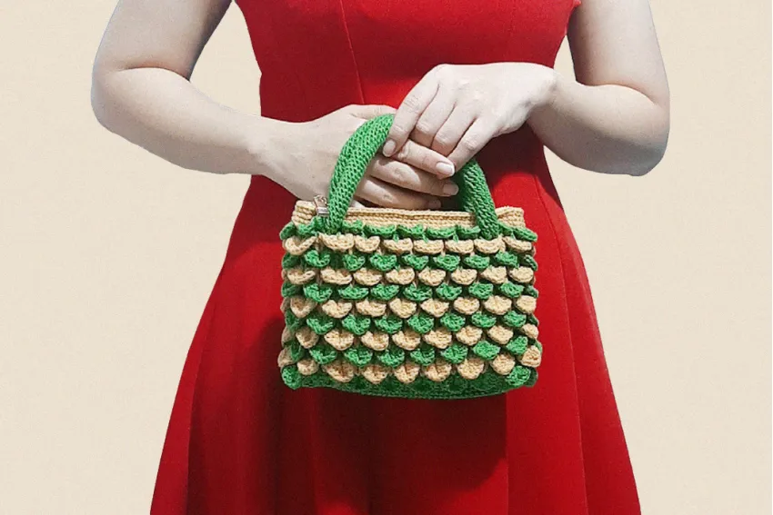 Unique Handmade Fish Scale Crochet Bag, Eco-Friendly & Stylish Bag, Handmade With Love, Handmade Accessories, Gifts For Her, Gifts For Mom