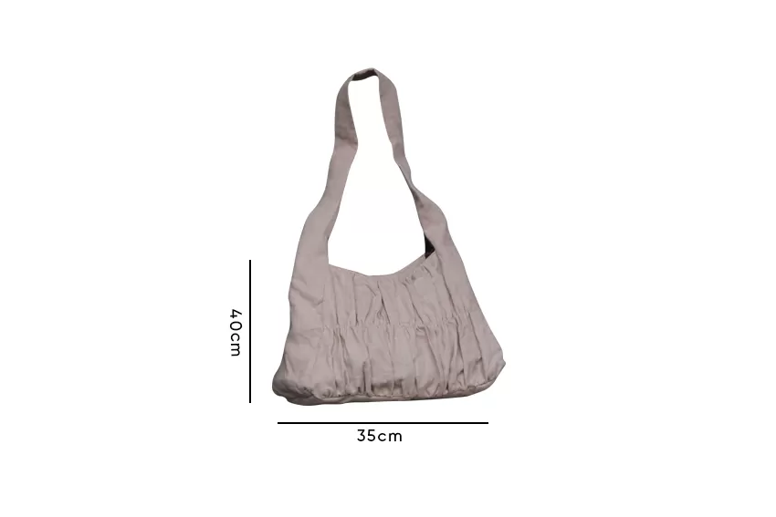 Linen Bag, Natural Linen Fabric, Unique Puffed Sewing Technique, Easy To Match With Outfits, Suitable For Daily Use