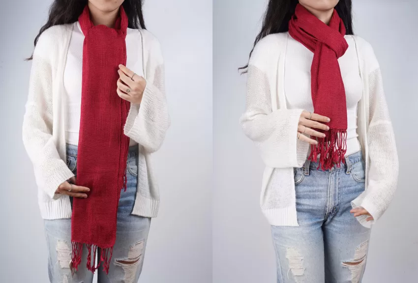 Plain Red Scarf