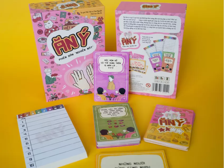 Ăn Ý Pocket Party Board Game, Multiplayer Board Game, Entertainment Game, Party Table Game, Question Card