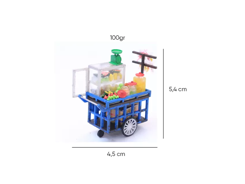 Fresh Fruit Cart Magnet