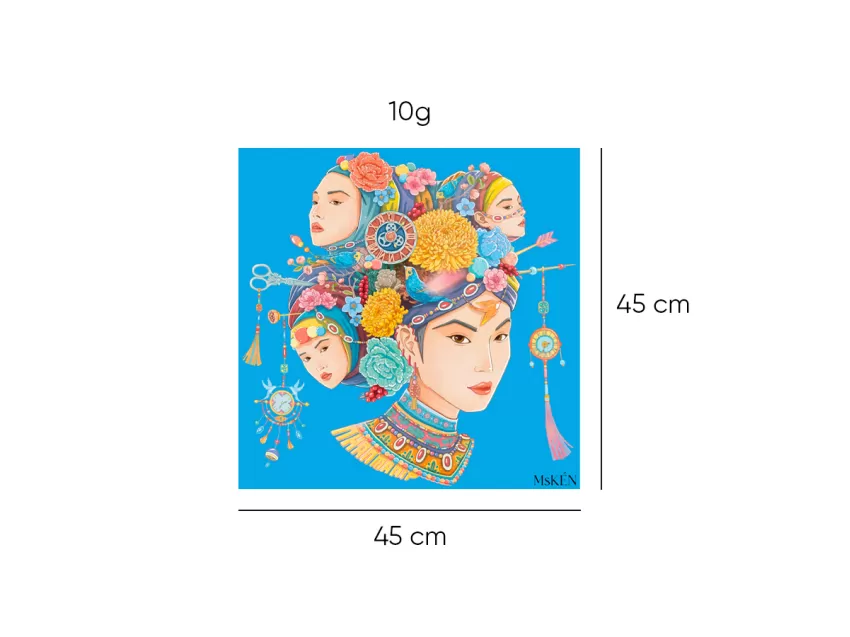 THANH XUÂN, Khăn Lụa Tơ Tằm Vuông 45cm Cuốn Viền Thủ Công, Khăn Lụa Tơ Tằm, Thiết Kế Thời Trang, Chất Liệu Lụa Làm Tay, Phụ Kiện Thời Trang Tinh Tế