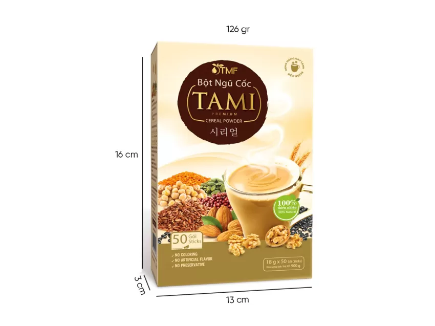 Tami Cereal Powder 126g, Nutrient-Rich Cereal, Balanced Breakfast, Nutritious Eating Regimen, Packeted Cereal Flour, Instant Energy Boost