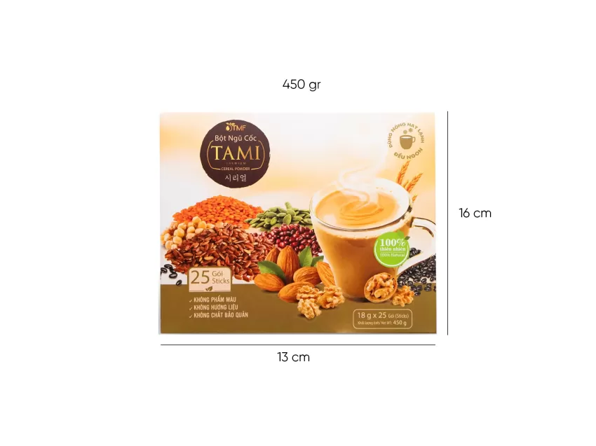 Tami Cereal Powder 450g, Healthy Cereal, Nutrient Supplement Flour, Nourishing Cereal, Premium Cereal Flour