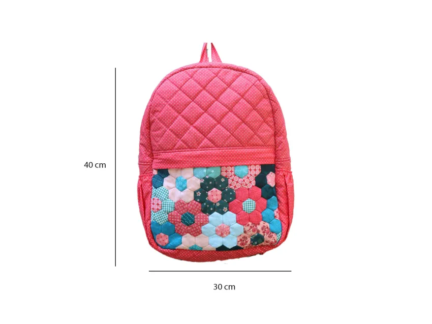 Quilted Backpack, Unique Design, Premium Fabric Material, High Durability, Large And Convenient Size, Striking Color