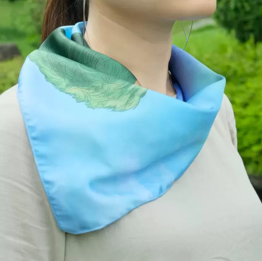 Zoro One Piece Satin Scarf, Zoro-Printed Scarf, One Piece Silk Scarf, One Piece Neck Scarf, Anime Scarf